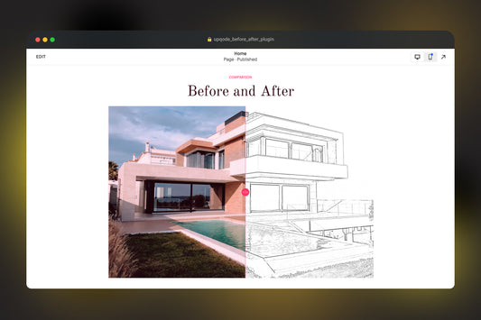 Squarespace plugin: Before & After effect